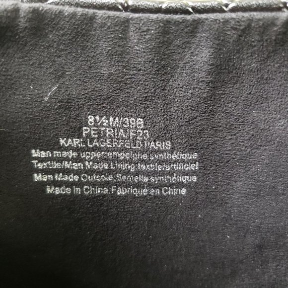 Karl Lagerfeld Black Ankle Boots - Picture 9 of 9